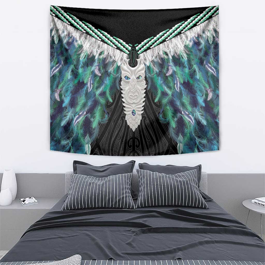 Aotearoa Korowai Motif Tapestry Maori Tane Poutama