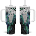 Aotearoa Korowai Motif Tumbler With Handle Maori Tane Poutama