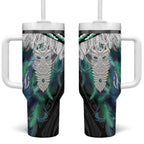 Aotearoa Korowai Motif Tumbler With Handle Maori Tane Poutama