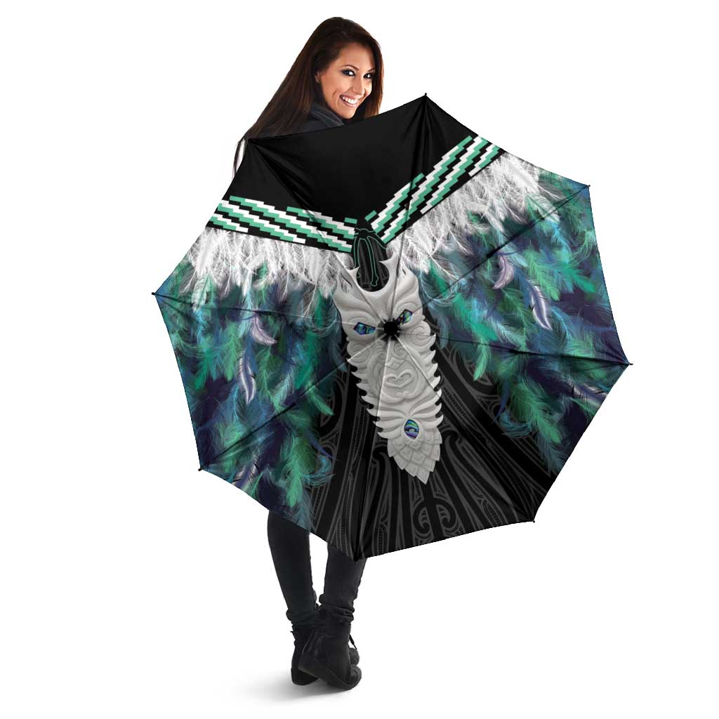 Aotearoa Korowai Motif Umbrella Maori Tane Poutama - Aussie Hoodie