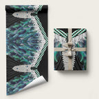 Aotearoa Korowai Motif Wrapping Paper Maori Tane Poutama - Aussie Hoodie