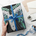 Aotearoa Korowai Motif Wrapping Paper Maori Tane Poutama - Aussie Hoodie