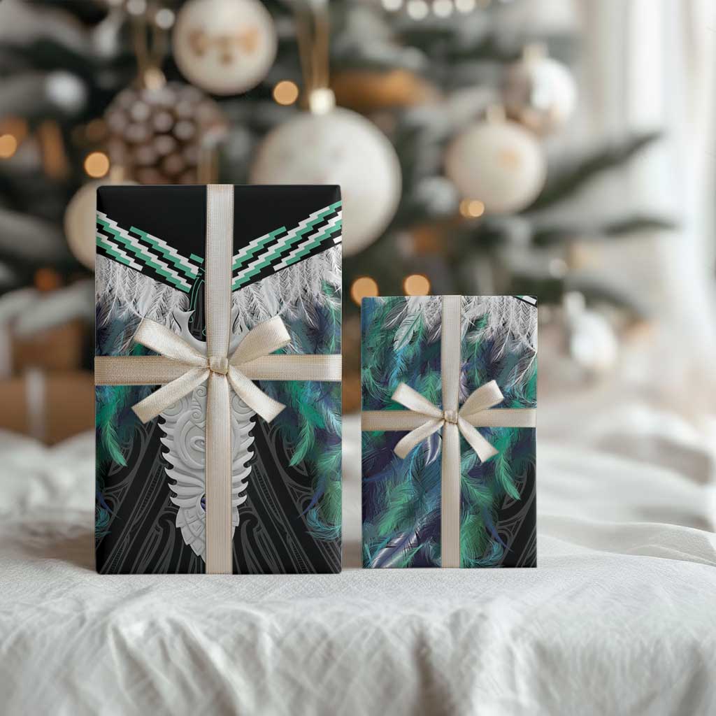 Aotearoa Korowai Motif Wrapping Paper Maori Tane Poutama - Aussie Hoodie