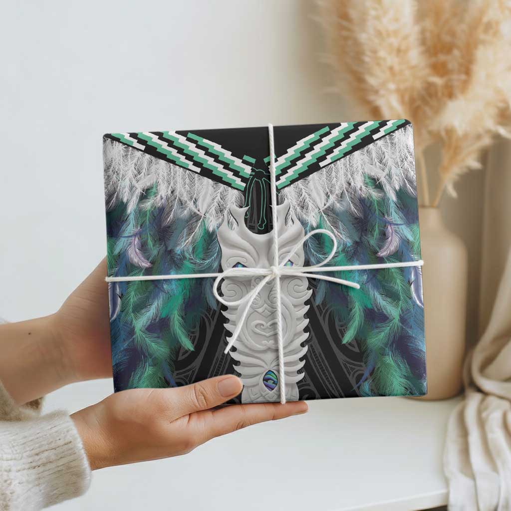Aotearoa Korowai Motif Wrapping Paper Maori Tane Poutama - Aussie Hoodie