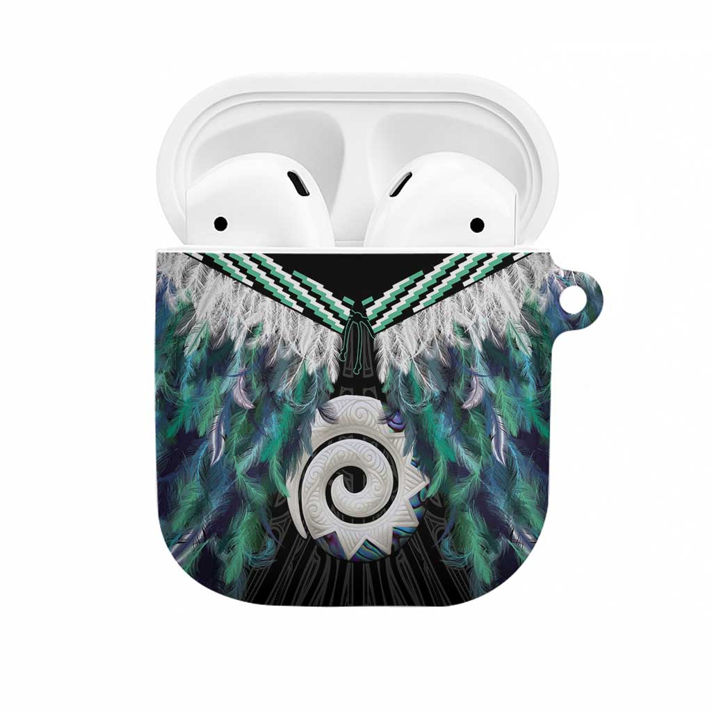 Aotearoa Korowai Motif AirPods Case Maori Koru Poutama - Aussie Hoodie