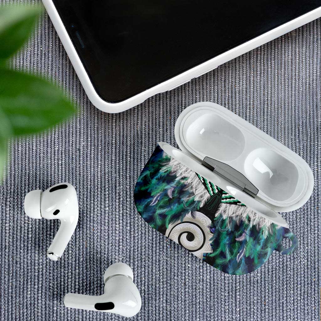 Aotearoa Korowai Motif AirPods Case Maori Koru Poutama - Aussie Hoodie