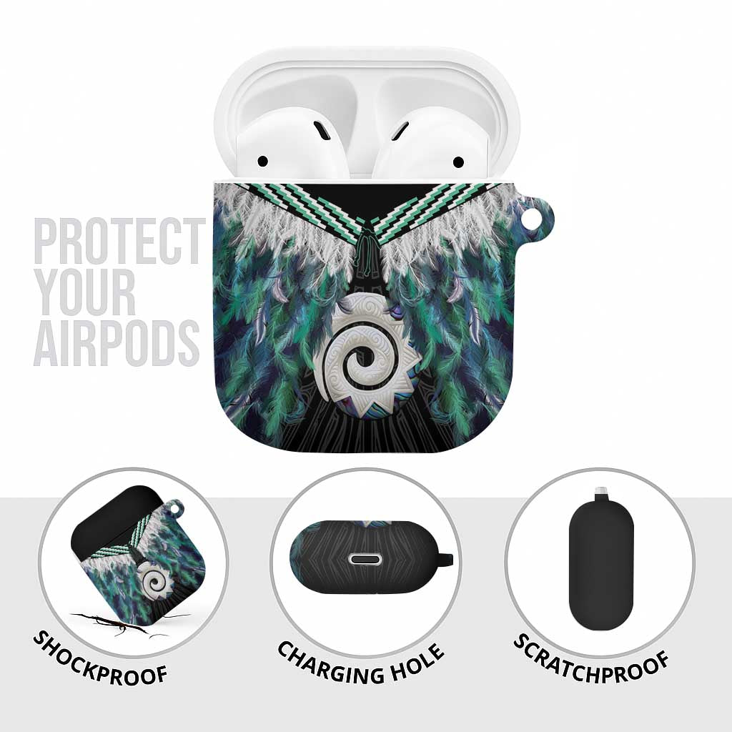 Aotearoa Korowai Motif AirPods Case Maori Koru Poutama - Aussie Hoodie