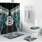Aotearoa Korowai Motif Bathroom Set Maori Koru Poutama - Aussie Hoodie