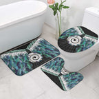 Aotearoa Korowai Motif Bathroom Set Maori Koru Poutama - Aussie Hoodie