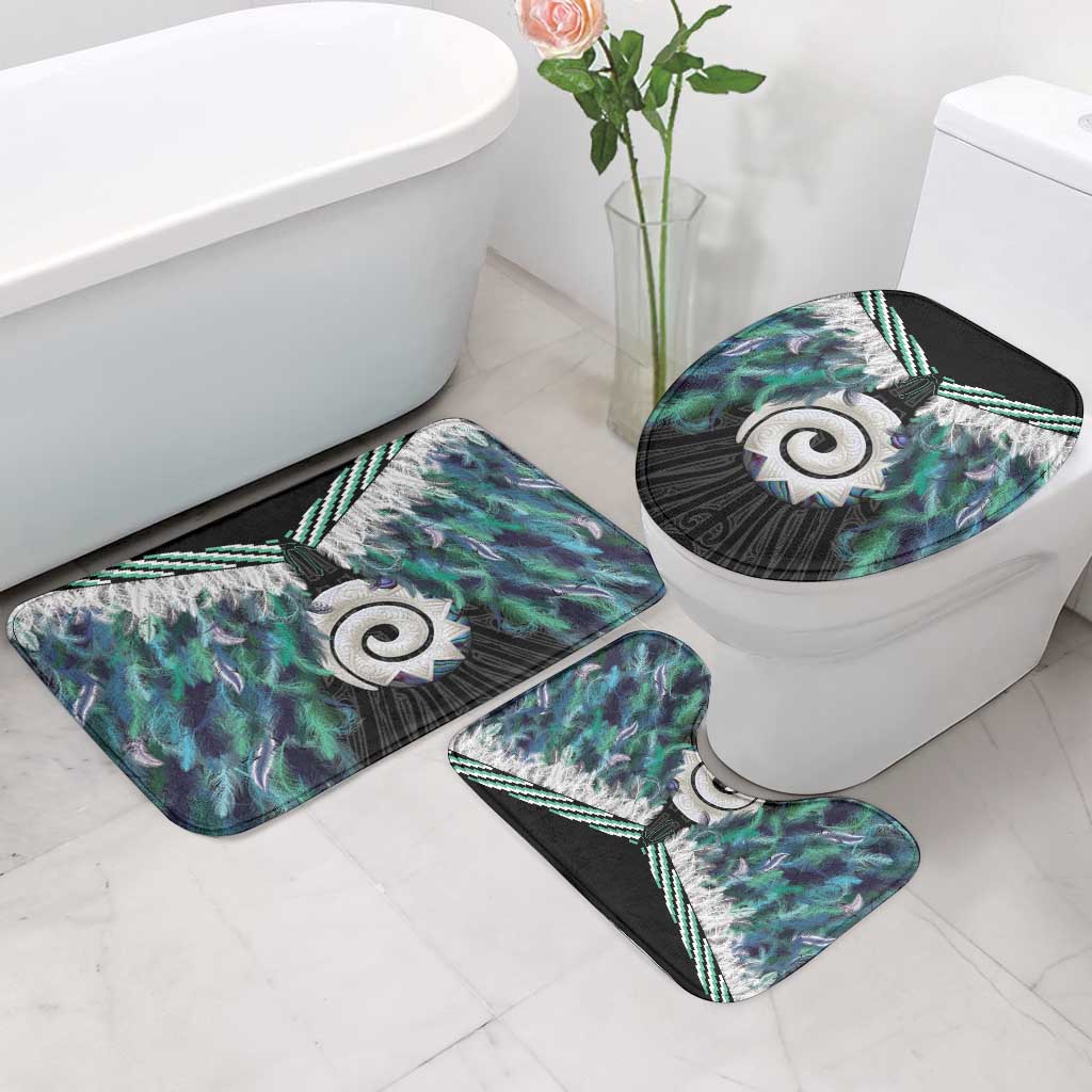 Aotearoa Korowai Motif Bathroom Set Maori Koru Poutama - Aussie Hoodie