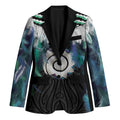 Aotearoa Korowai Motif Blazer Maori Koru Poutama - Aussie Hoodie