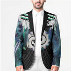 Aotearoa Korowai Motif Blazer Maori Koru Poutama - Aussie Hoodie