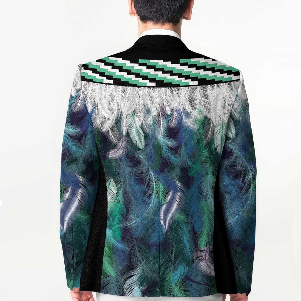 Aotearoa Korowai Motif Blazer Maori Koru Poutama - Aussie Hoodie