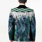 Aotearoa Korowai Motif Blazer Maori Koru Poutama - Aussie Hoodie