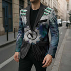 Aotearoa Korowai Motif Blazer Maori Koru Poutama - Aussie Hoodie