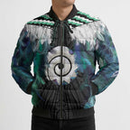 Aotearoa Korowai Motif Bomber Puffer Jacket Maori Koru Poutama - Aussie Hoodie