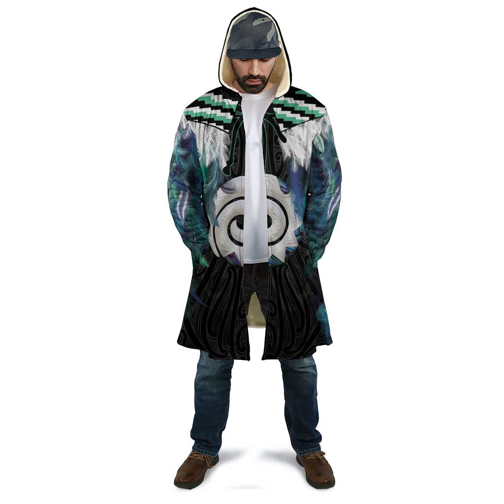 Aotearoa Korowai Motif Cloak Maori Koru Poutama - Aussie Hoodie