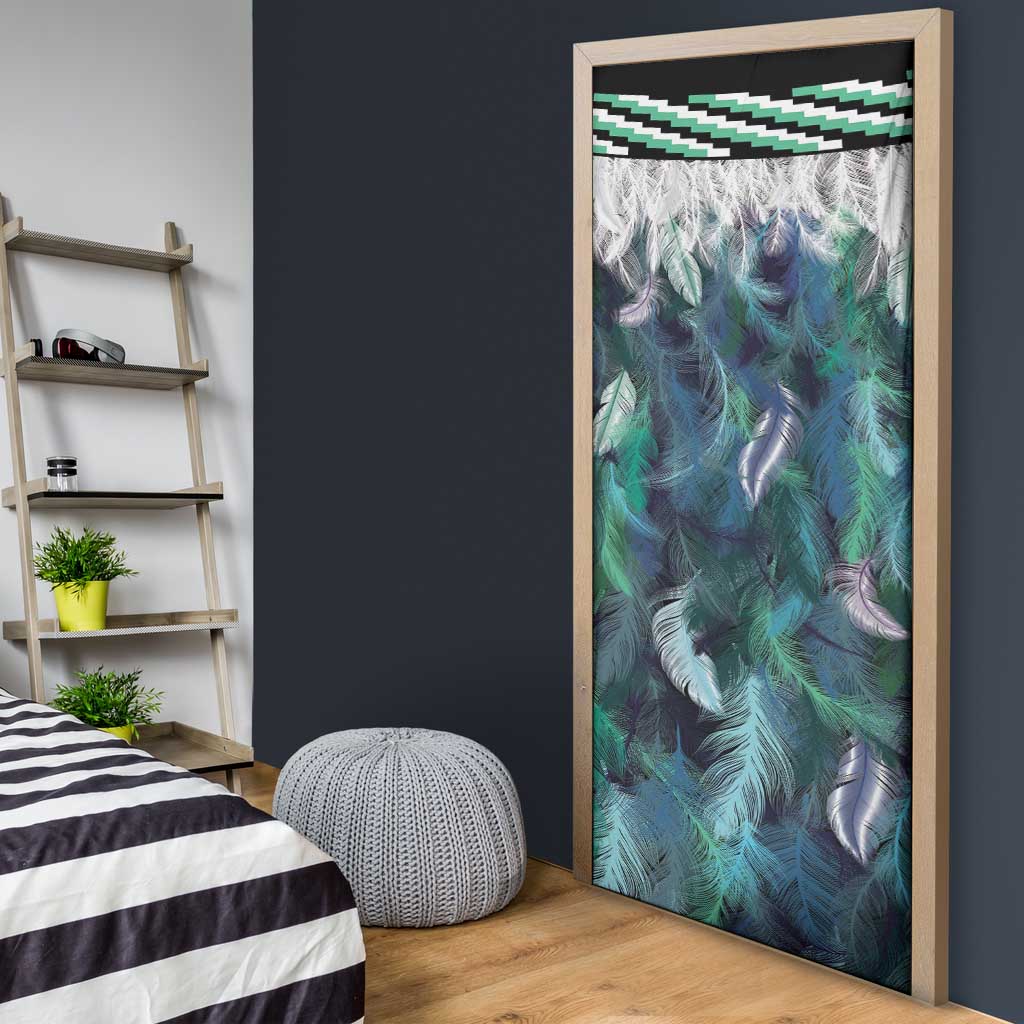 Aotearoa Korowai Motif Door Cover Maori Koru Poutama - Aussie Hoodie