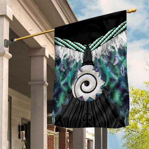 Aotearoa Korowai Motif Garden Flag Maori Koru Poutama