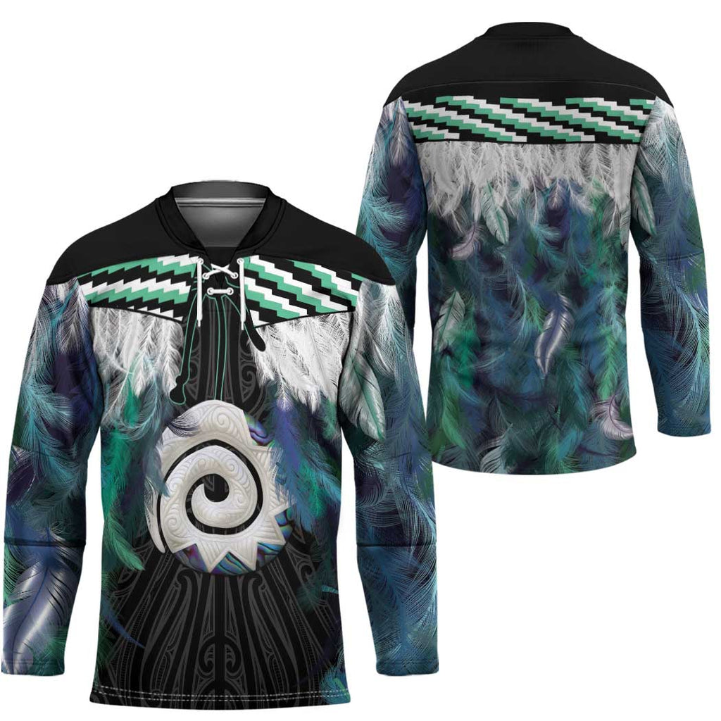 Aotearoa Korowai Motif Hockey Jersey Maori Koru Poutama - Aussie Hoodie
