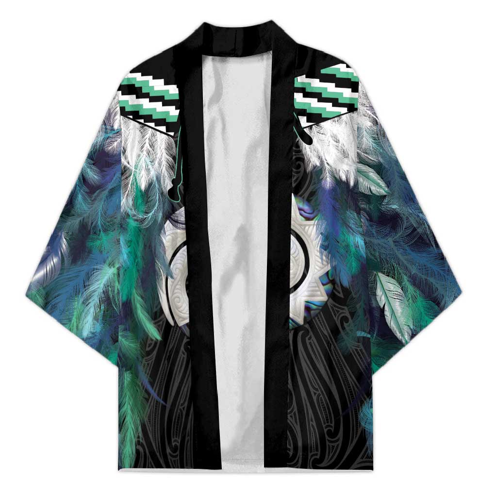 Aotearoa Korowai Motif Kimono Maori Koru Poutama - Aussie Hoodie