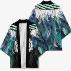 Aotearoa Korowai Motif Kimono Maori Koru Poutama - Aussie Hoodie
