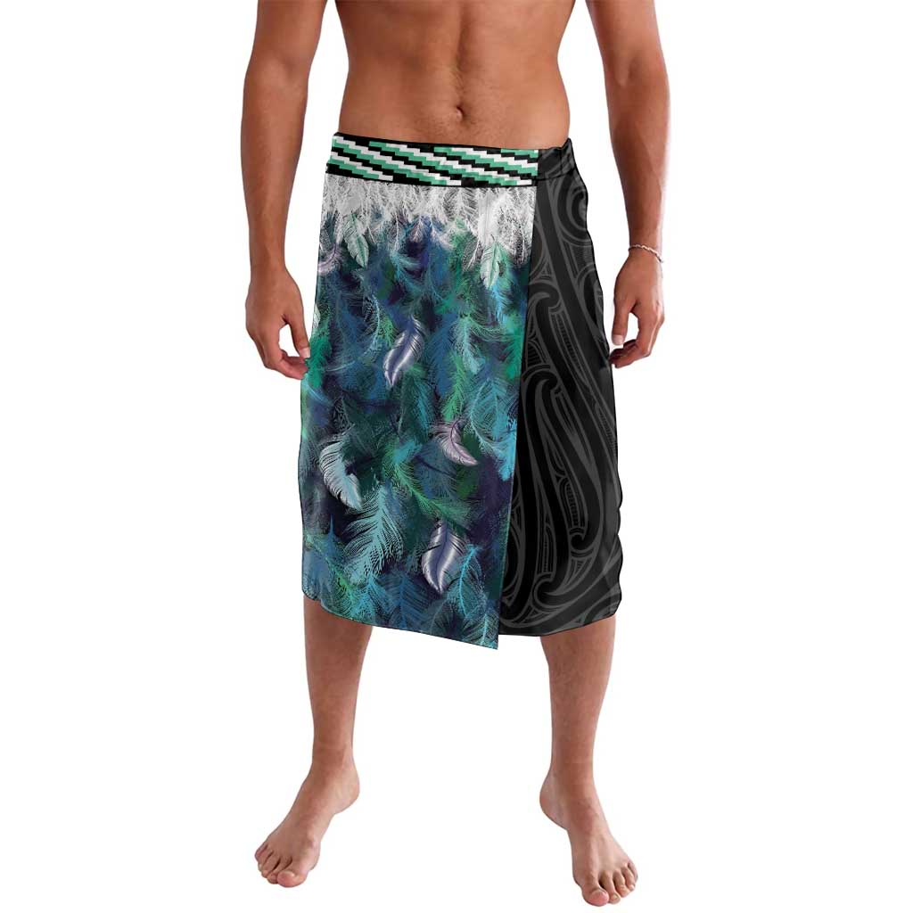 Aotearoa Korowai Motif Lavalava Maori Koru Poutama