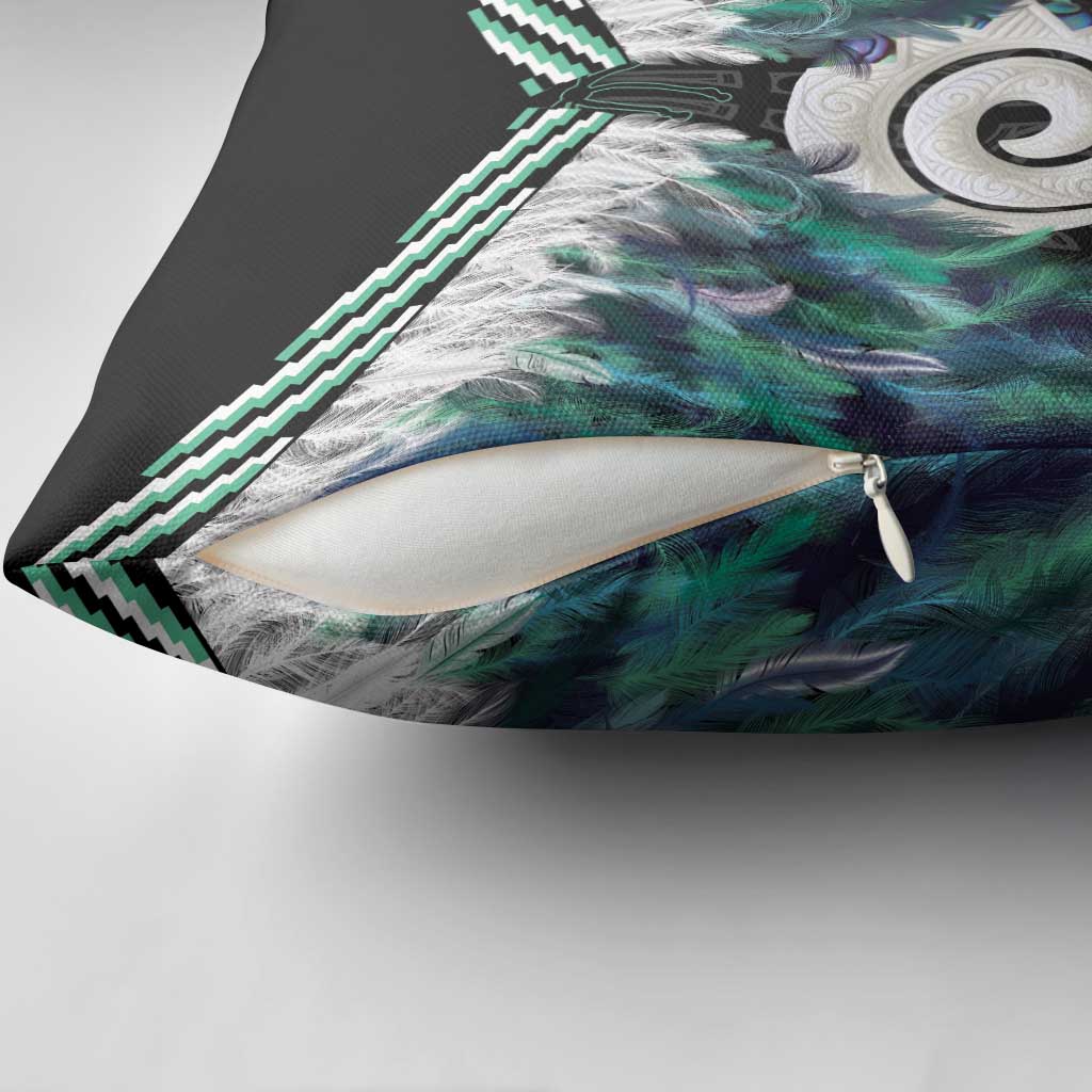 Aotearoa Korowai Motif Pillow Cover Maori Koru Poutama - Aussie Hoodie