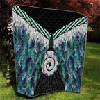 Aotearoa Korowai Motif Quilt Maori Koru Poutama