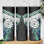 Aotearoa Korowai Motif Skinny Tumbler Maori Koru Poutama
