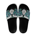 Aotearoa Korowai Motif Slide Sandals Maori Koru Poutama - Aussie Hoodie
