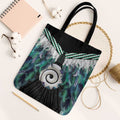 Aotearoa Korowai Motif Tote Bag Maori Koru Poutama - Aussie Hoodie