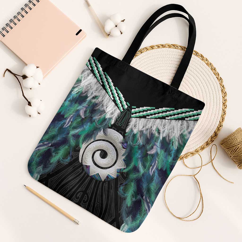 Aotearoa Korowai Motif Tote Bag Maori Koru Poutama - Aussie Hoodie