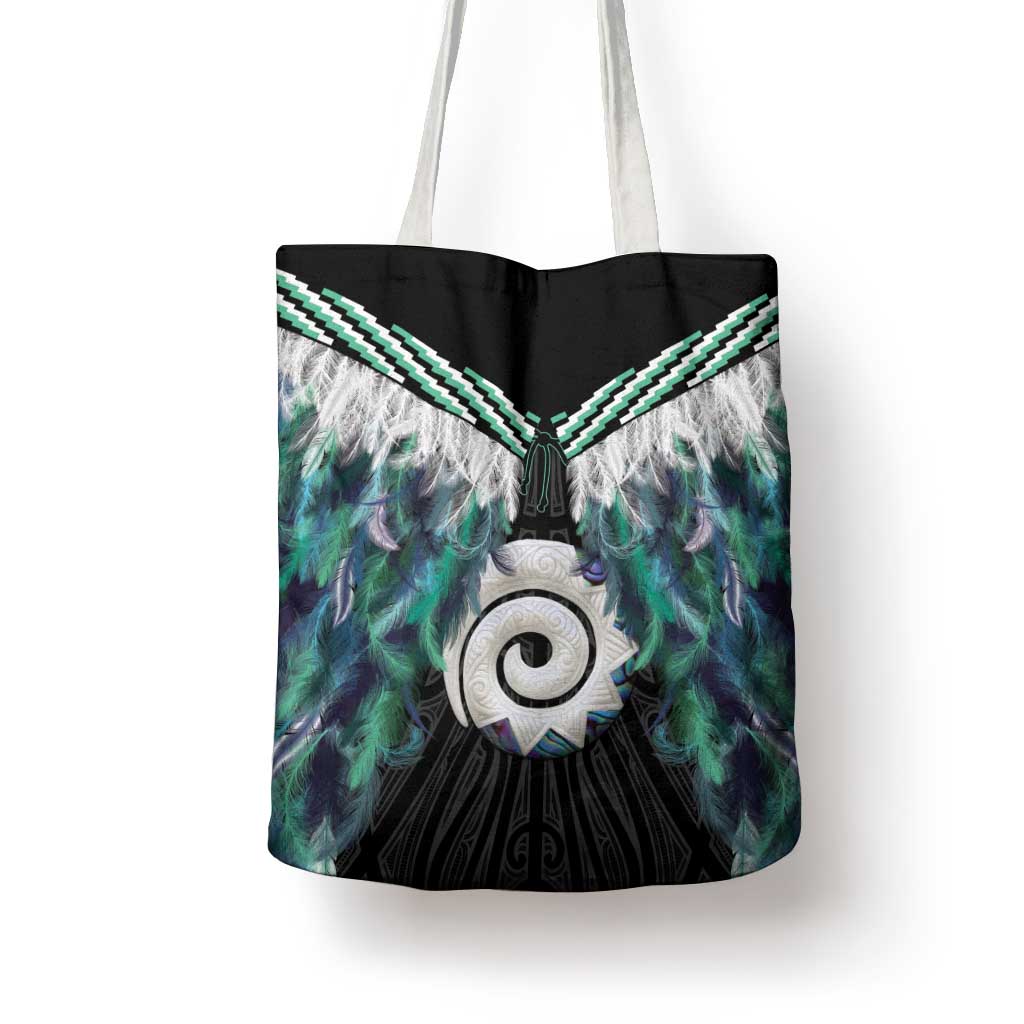 Aotearoa Korowai Motif Tote Bag Maori Koru Poutama - Aussie Hoodie