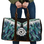 Aotearoa Korowai Motif Travel Bag Maori Koru Poutama - Aussie Hoodie