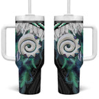 Aotearoa Korowai Motif Tumbler With Handle Maori Koru Poutama