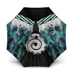 Aotearoa Korowai Motif Umbrella Maori Koru Poutama - Aussie Hoodie