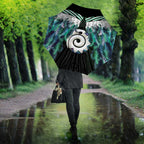 Aotearoa Korowai Motif Umbrella Maori Koru Poutama - Aussie Hoodie