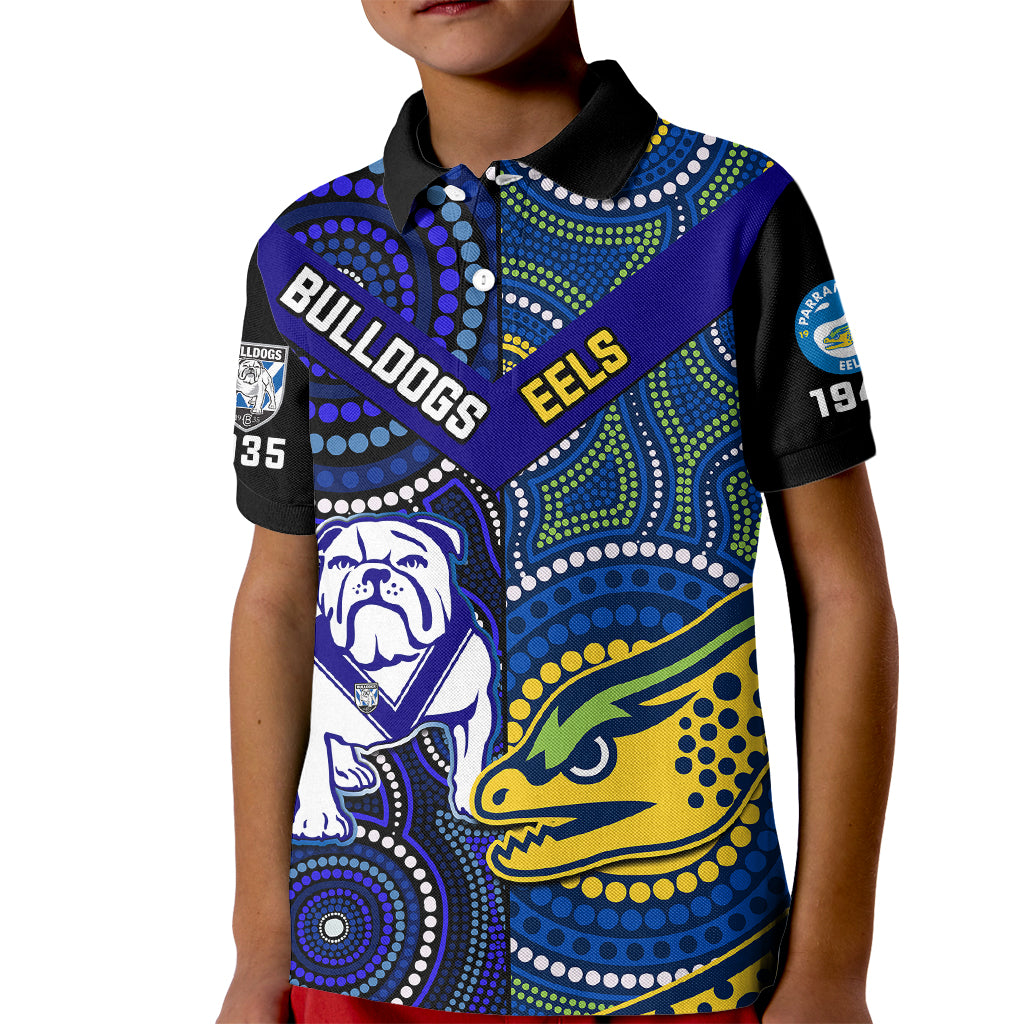 personalised-bulldogs-mix-parramatta-eels-rugby-kid-polo-shirt-aboriginal-version