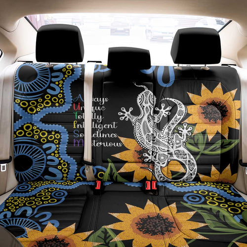 Australia Autism Awareness Back Car Seat Cover Brave Strong Aussie Lizard Aboriginal Art