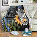 Australia Autism Awareness Blanket Brave Strong Aussie Lizard Aboriginal Art
