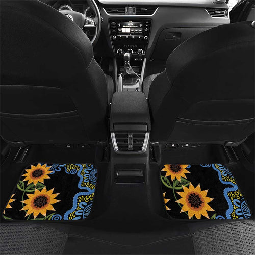 Australia Autism Awareness Car Mats Brave Strong Aussie Lizard Aboriginal Art