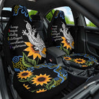 Australia Autism Awareness Car Seat Cover Brave Strong Aussie Lizard Aboriginal Art