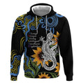 Australia Autism Awareness Hoodie Brave Strong Aussie Lizard Aboriginal Art