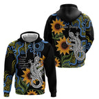 Australia Autism Awareness Hoodie Brave Strong Aussie Lizard Aboriginal Art