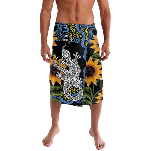 Australia Autism Awareness Lavalava Brave Strong Aussie Lizard Aboriginal Art