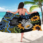Australia Autism Awareness Sarong Brave Strong Aussie Lizard Aboriginal Art