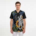 Australia Autism Awareness Scrub Top Brave Strong Aussie Lizard Aboriginal Art - Aussie Hoodie