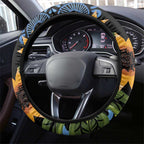 Australia Autism Awareness Steering Wheel Cover Brave Strong Aussie Lizard Aboriginal Art