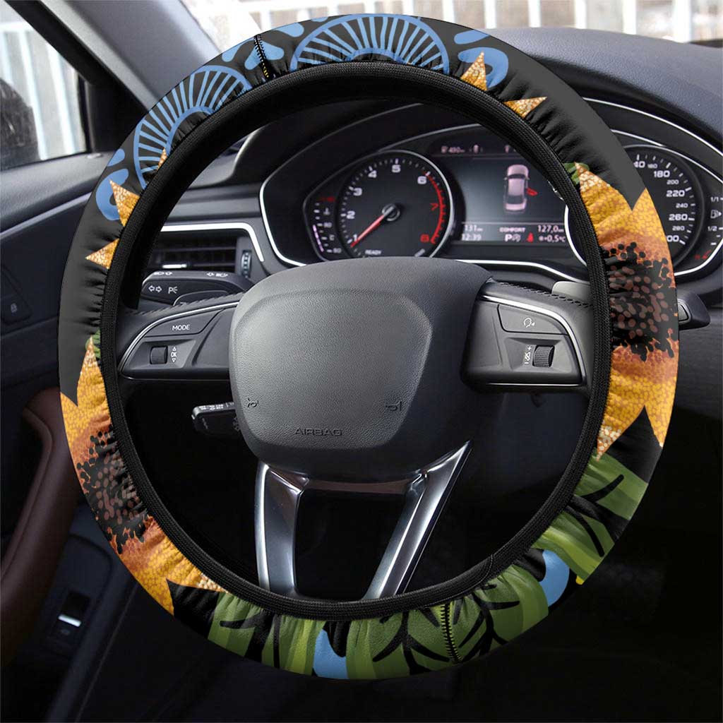 Australia Autism Awareness Steering Wheel Cover Brave Strong Aussie Lizard Aboriginal Art